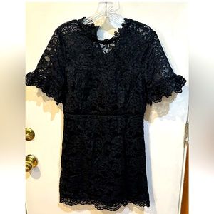 INA(I:na) Black Lace Mini Dress